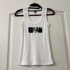 Olivia Rodrigo Sour Merch - 3 panel white tank top